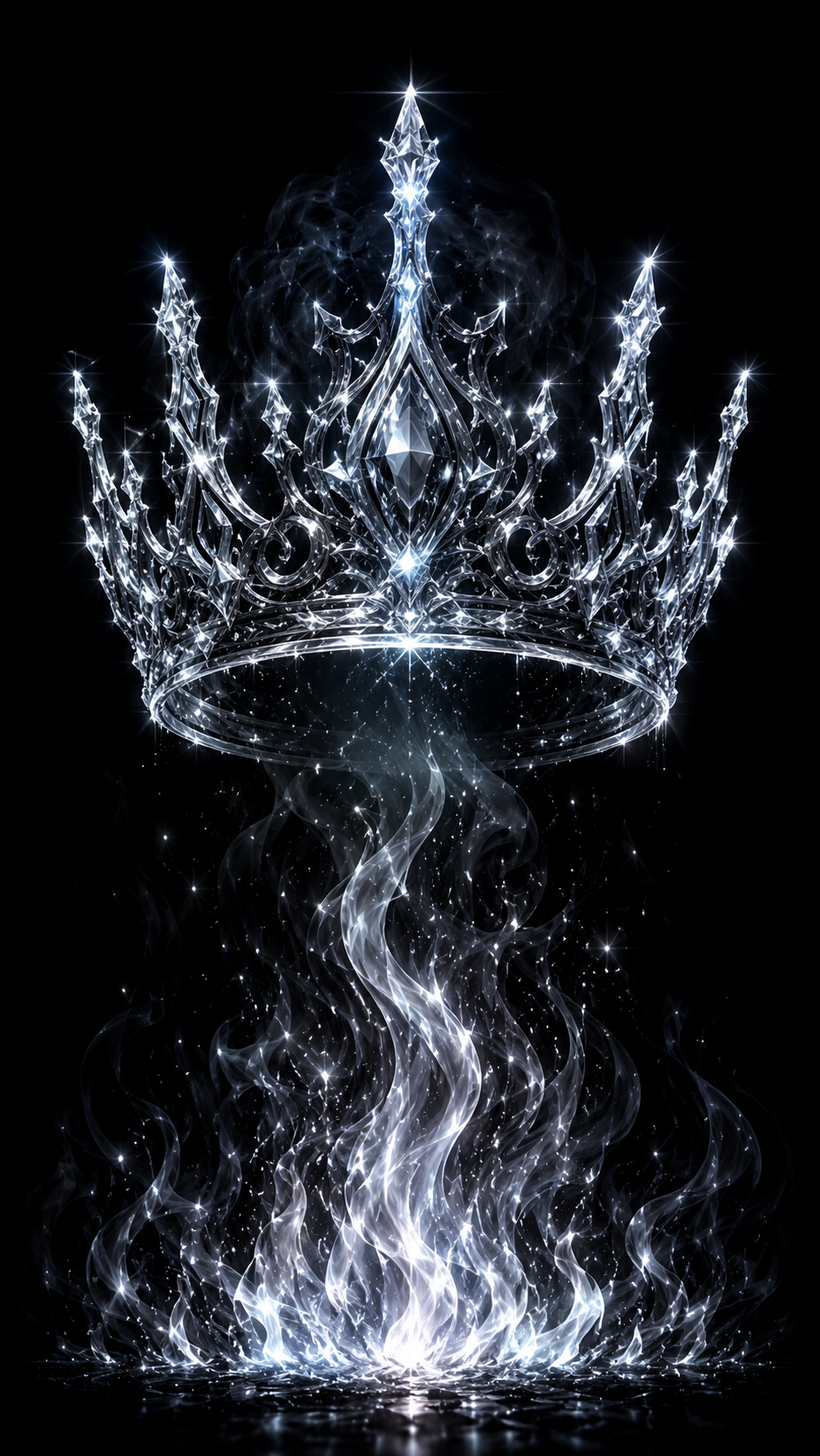 Silver Crown with Dark Shine