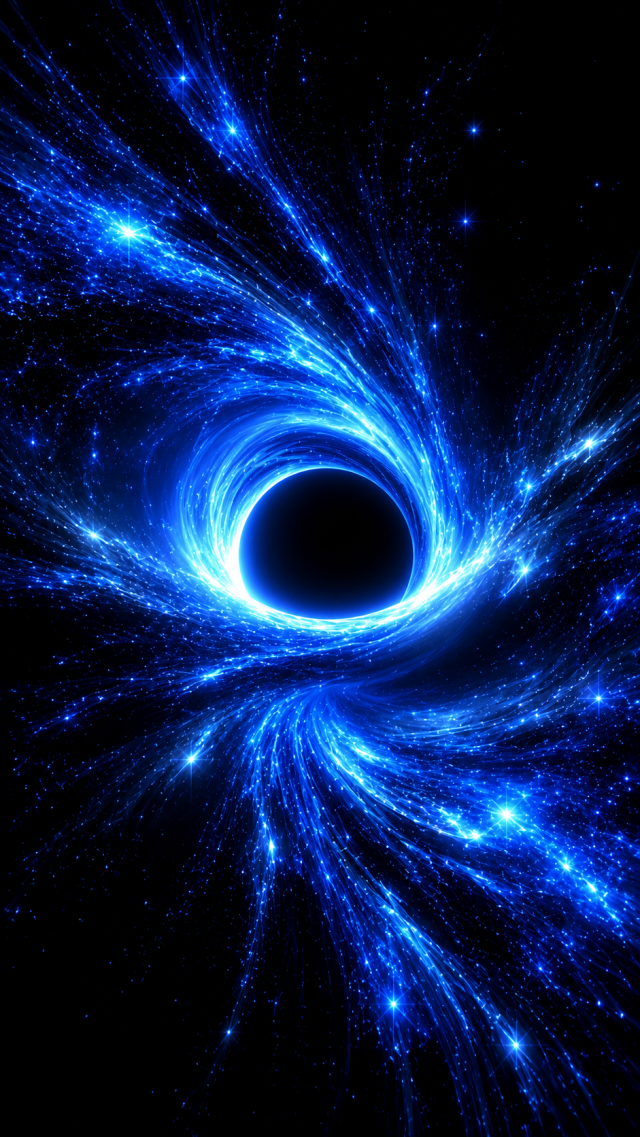 Black Hole Swirl in Deep Space
