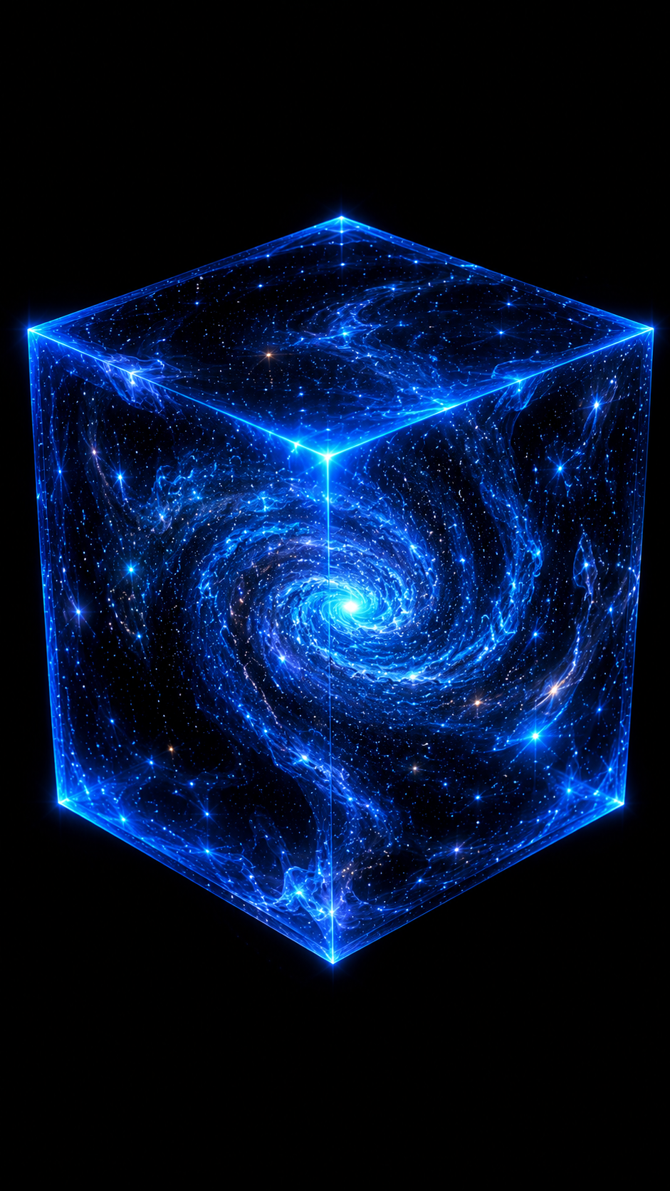 Glowing Galaxy Cube