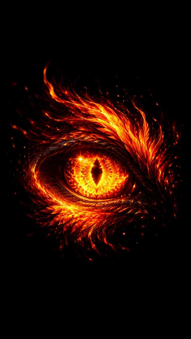 Fiery Eye in the Darkness