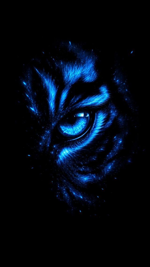 Blue Animal Eye Close Up