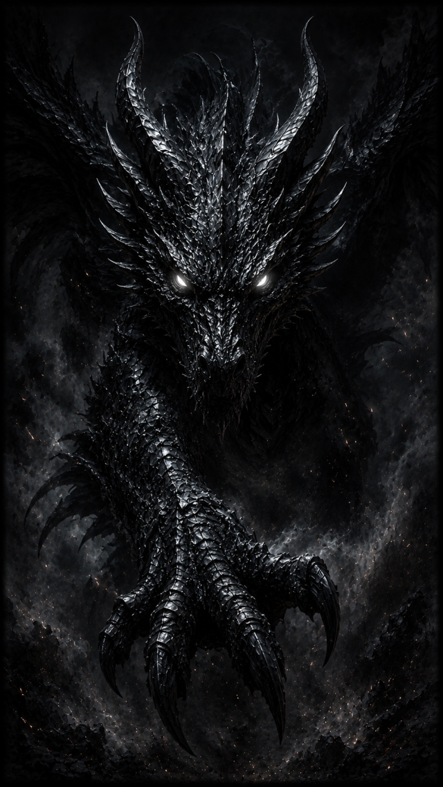 Dark Dragon Silhouette