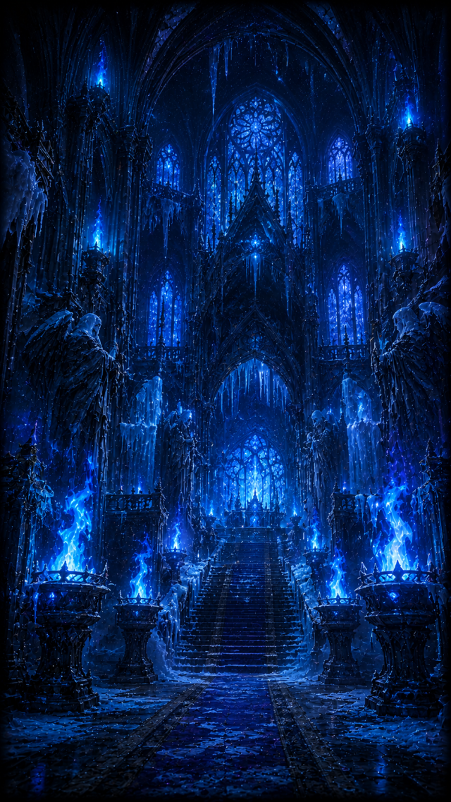 Blue Gothic Castle Hall