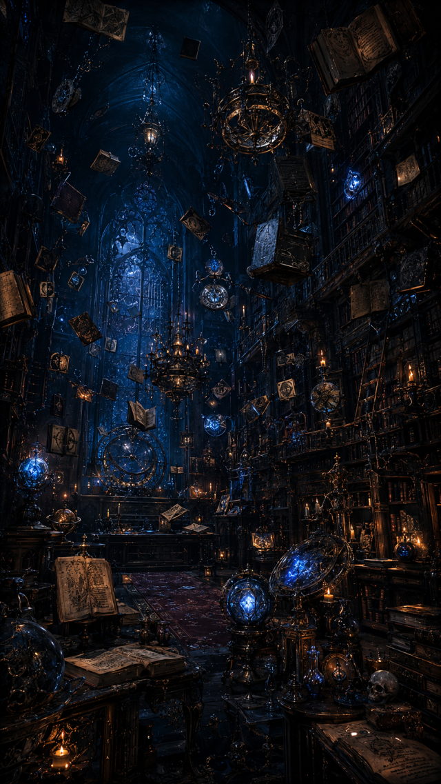 Floating Library of Magic Artifacts