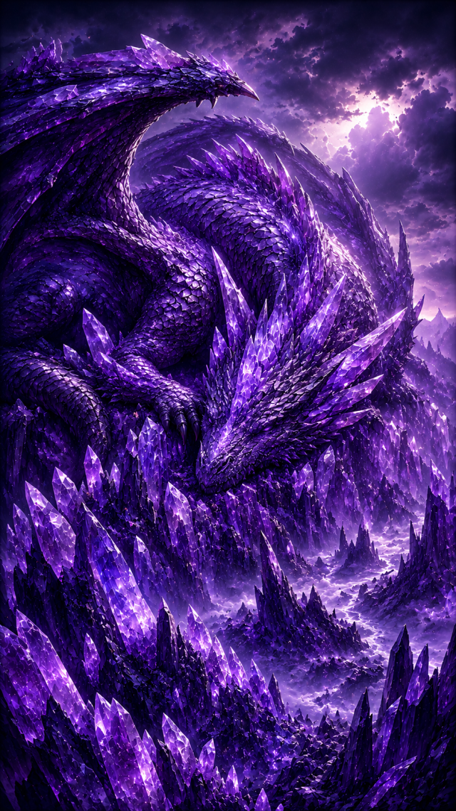 Purple Crystal Dragon Scales