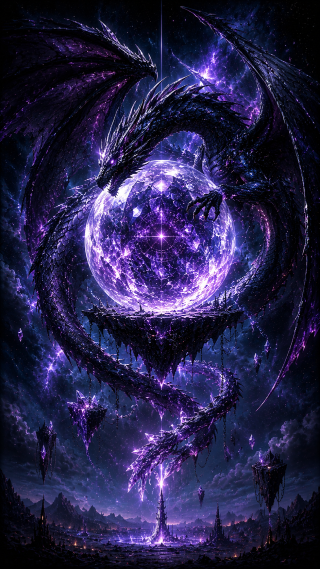 Purple Dragon Ring Around the Moon