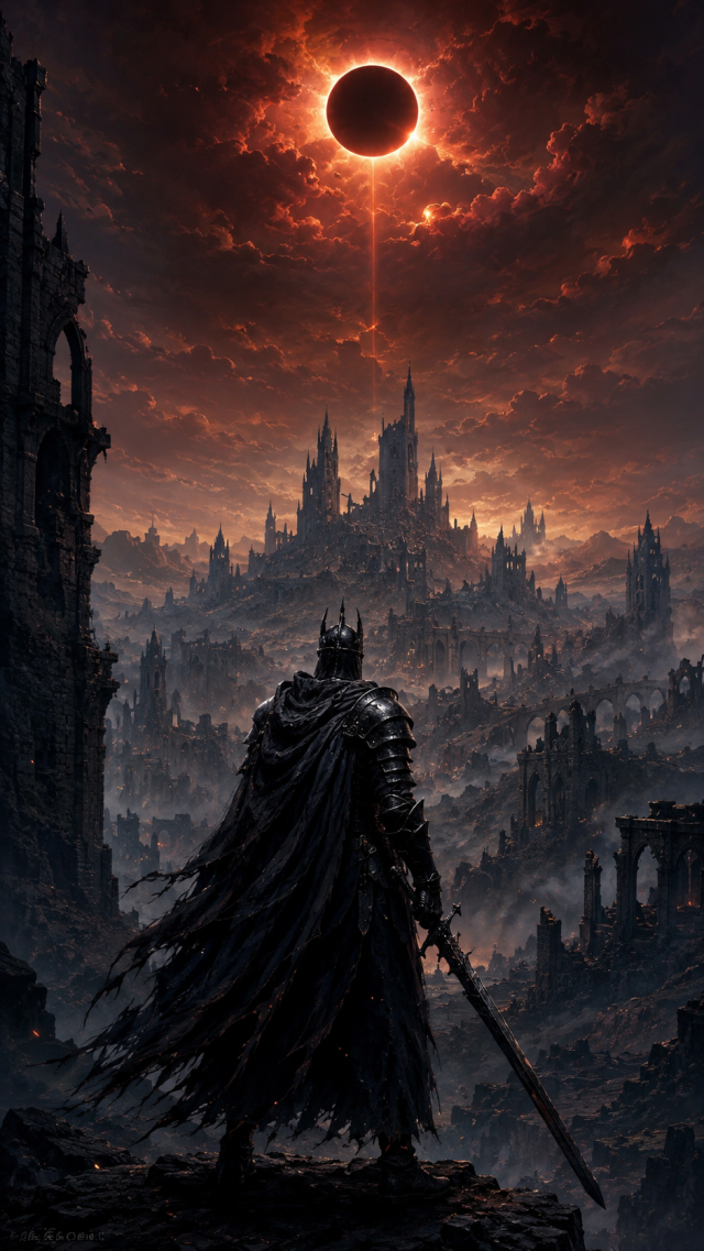 Warrior Facing Eclipse City