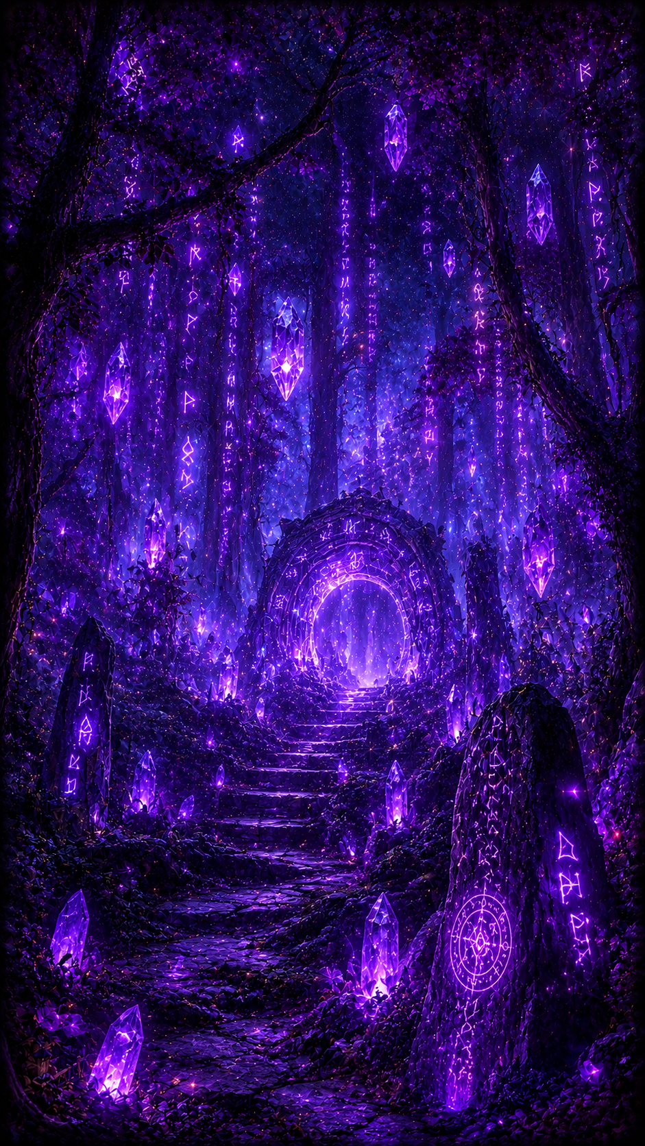 Purple Portal Forest Path
