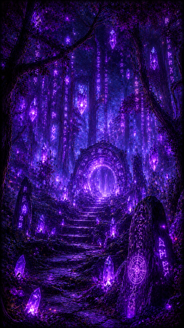 Purple Portal Forest Path