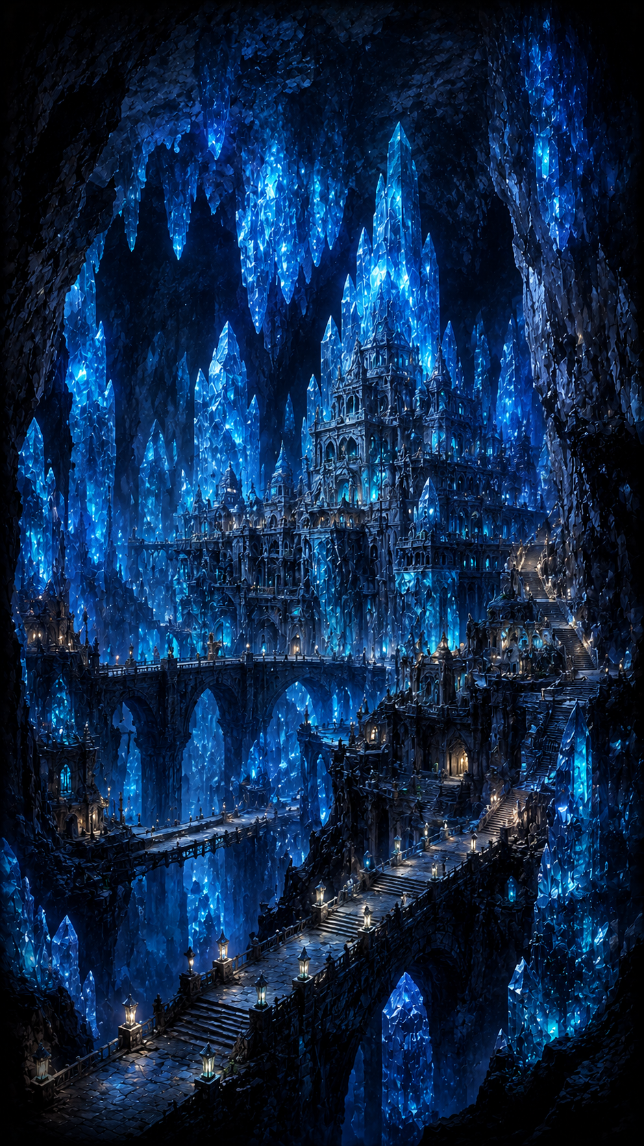 Blue Crystal Cavern City
