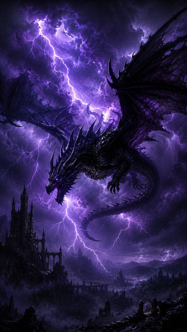 Purple Lightning Dragon