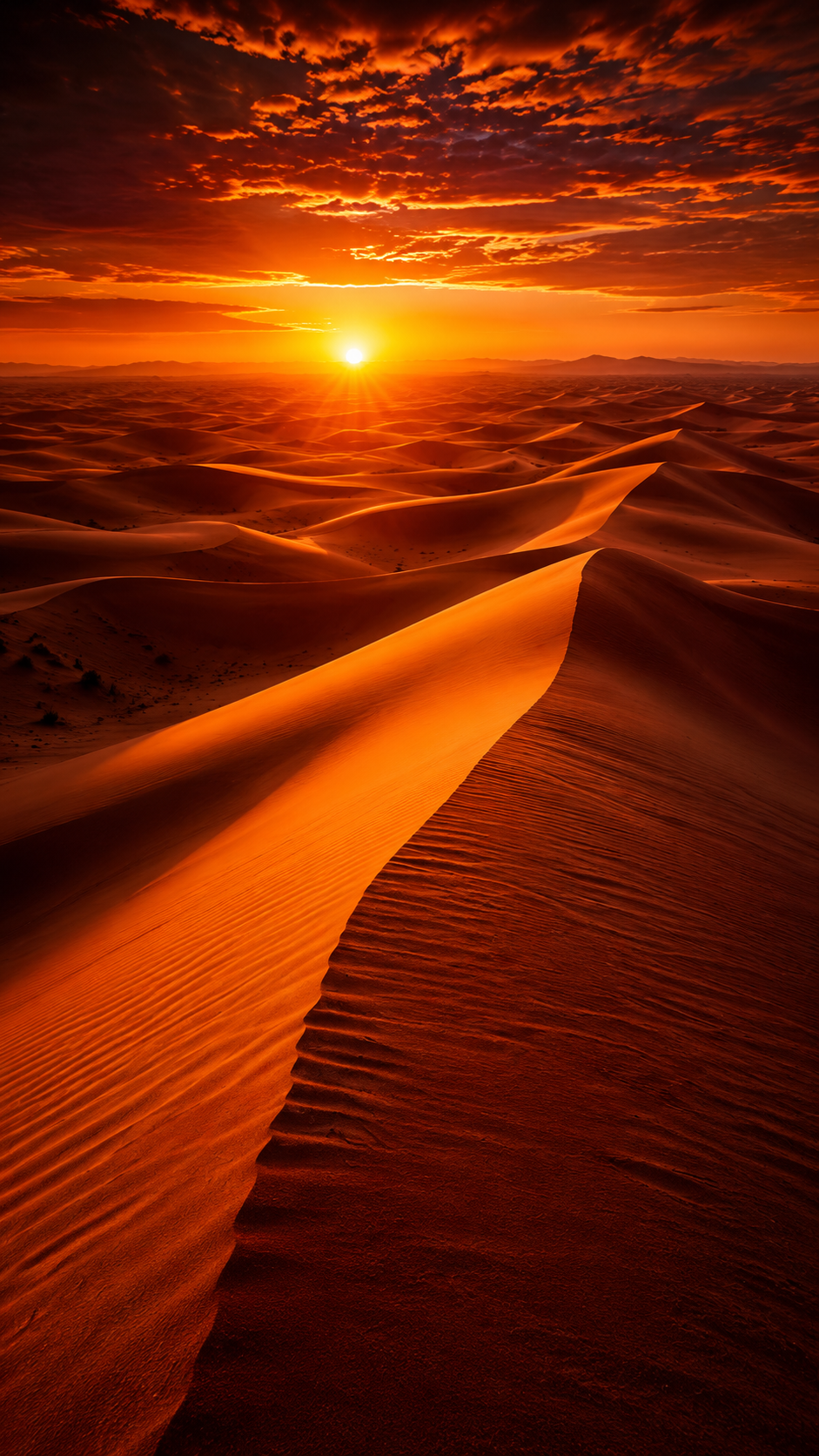 Pink Salt Flat Sunset