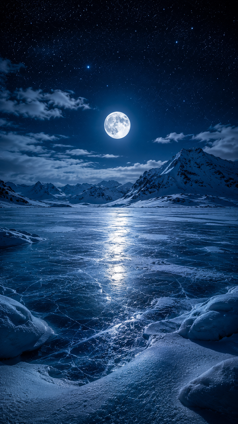 Blue Frozen River Canyon