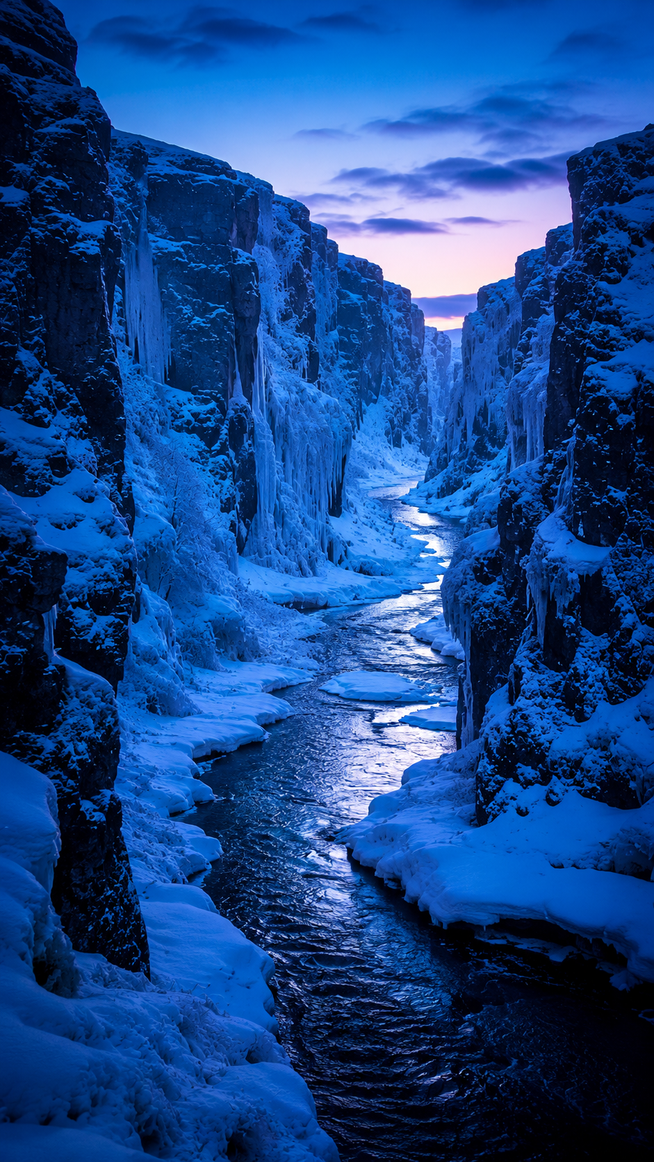 Sea Ice at Golden Sunset