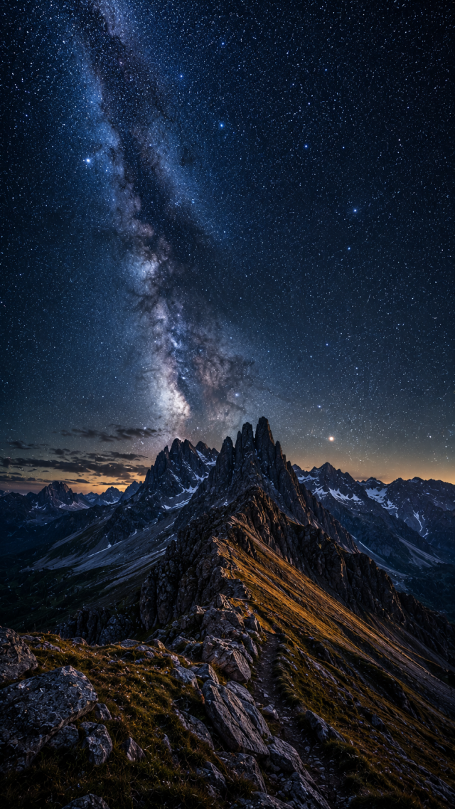 Rocky Mountain Pass at Sunrise