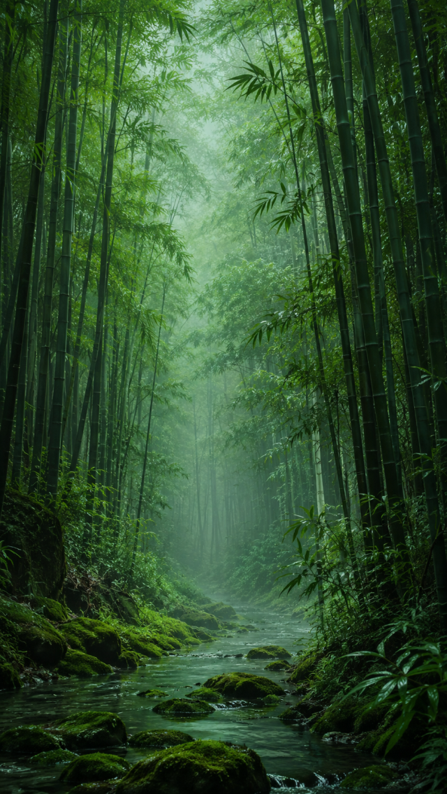 Lush Rainforest Stream