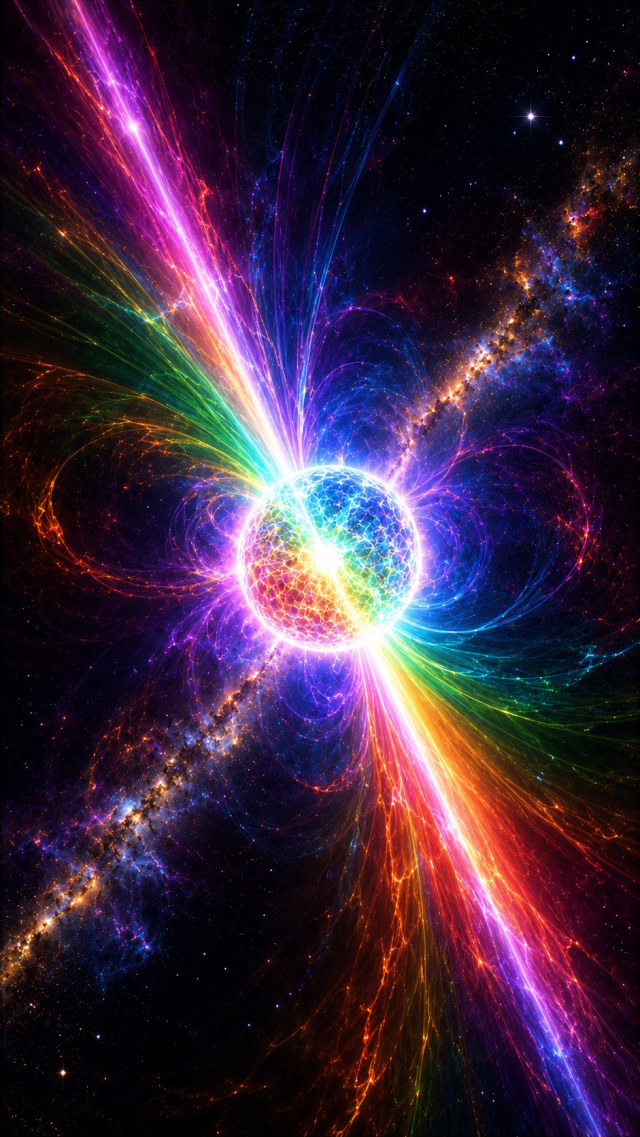 Rainbow Energy Burst in Deep Space
