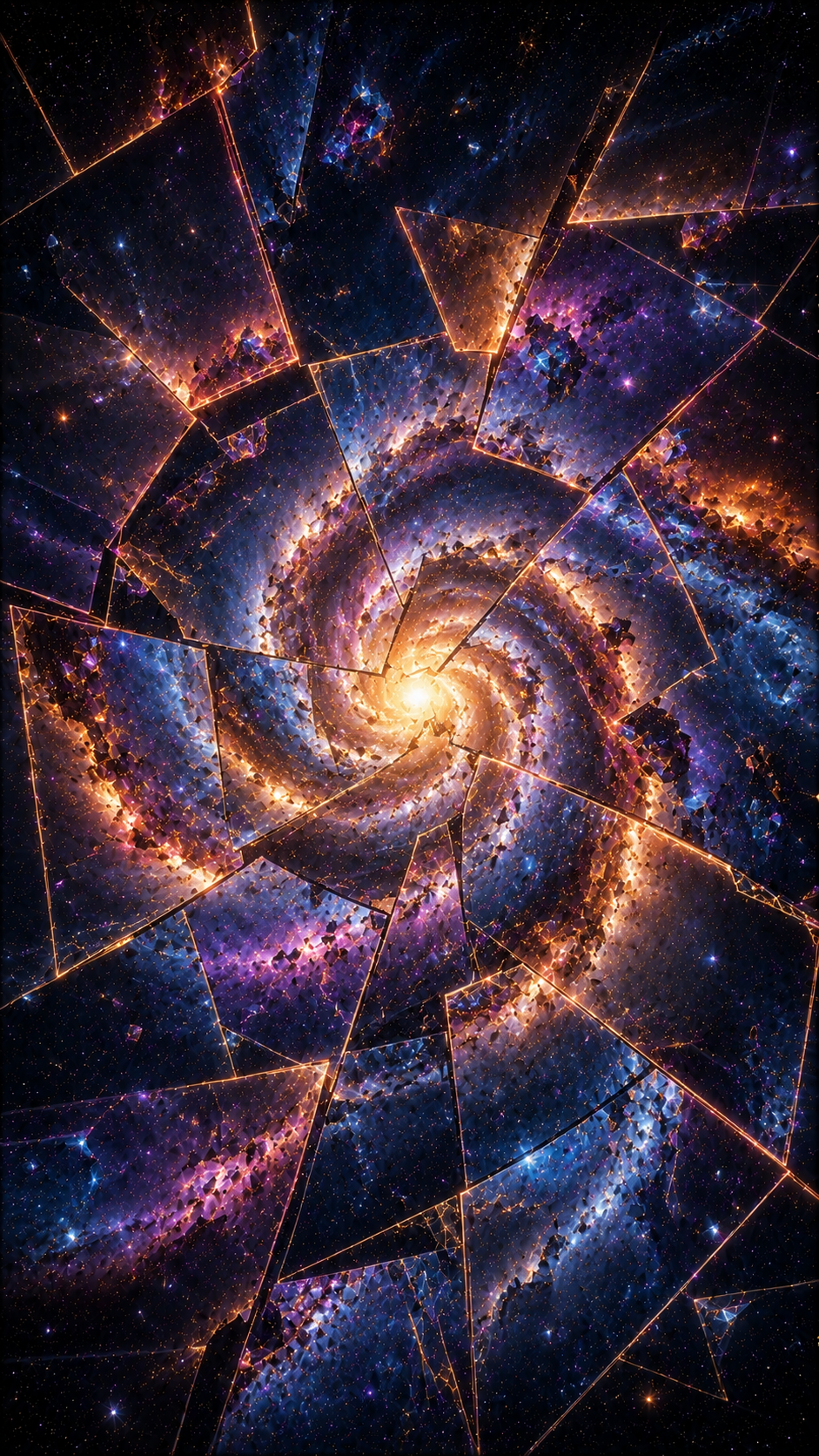 Broken Glass Spiral Galaxy