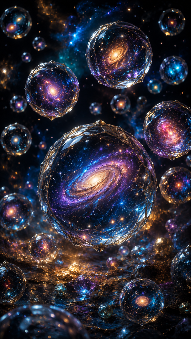 Glass Galaxy Spheres