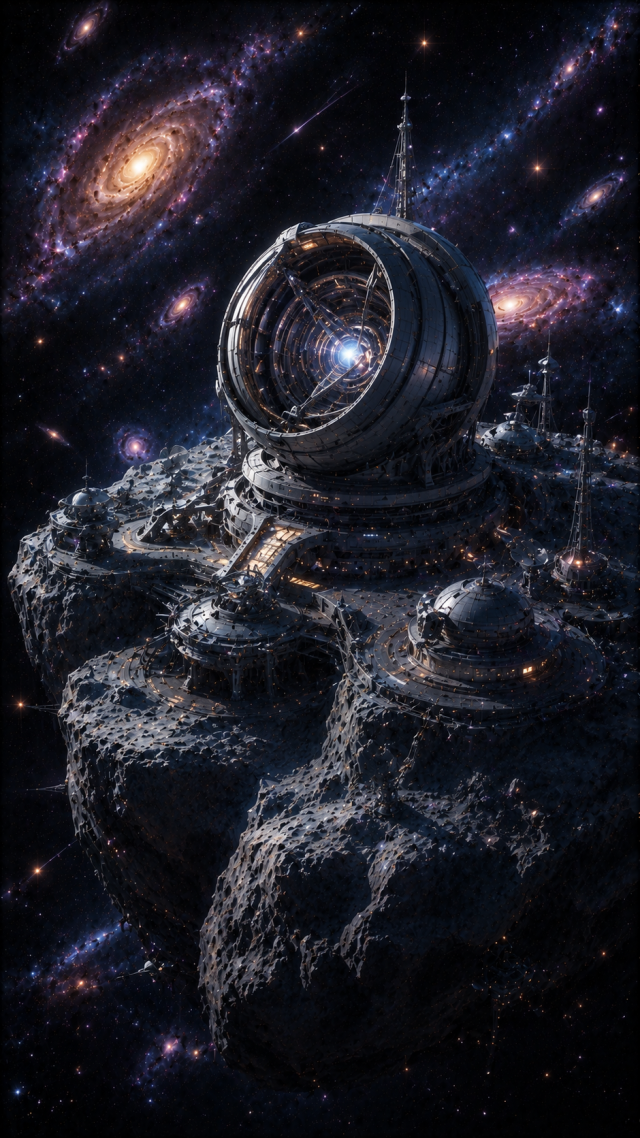 Moon Rover under Galaxies