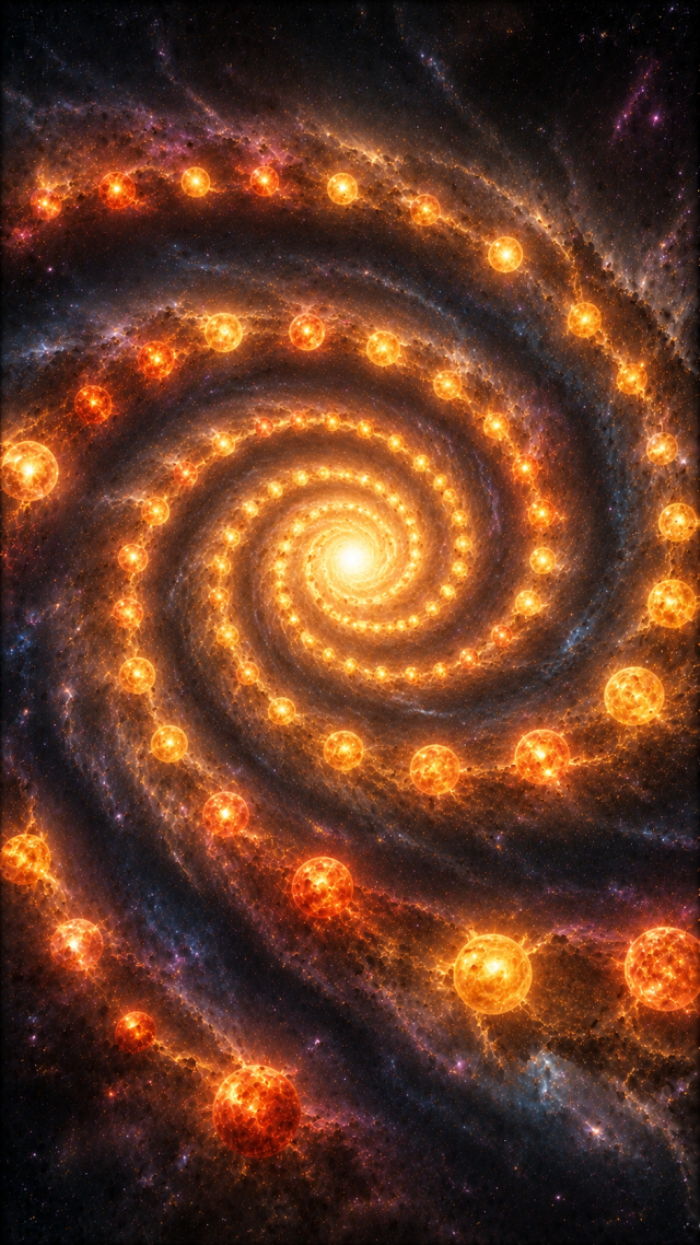 Golden Spiral of Suns