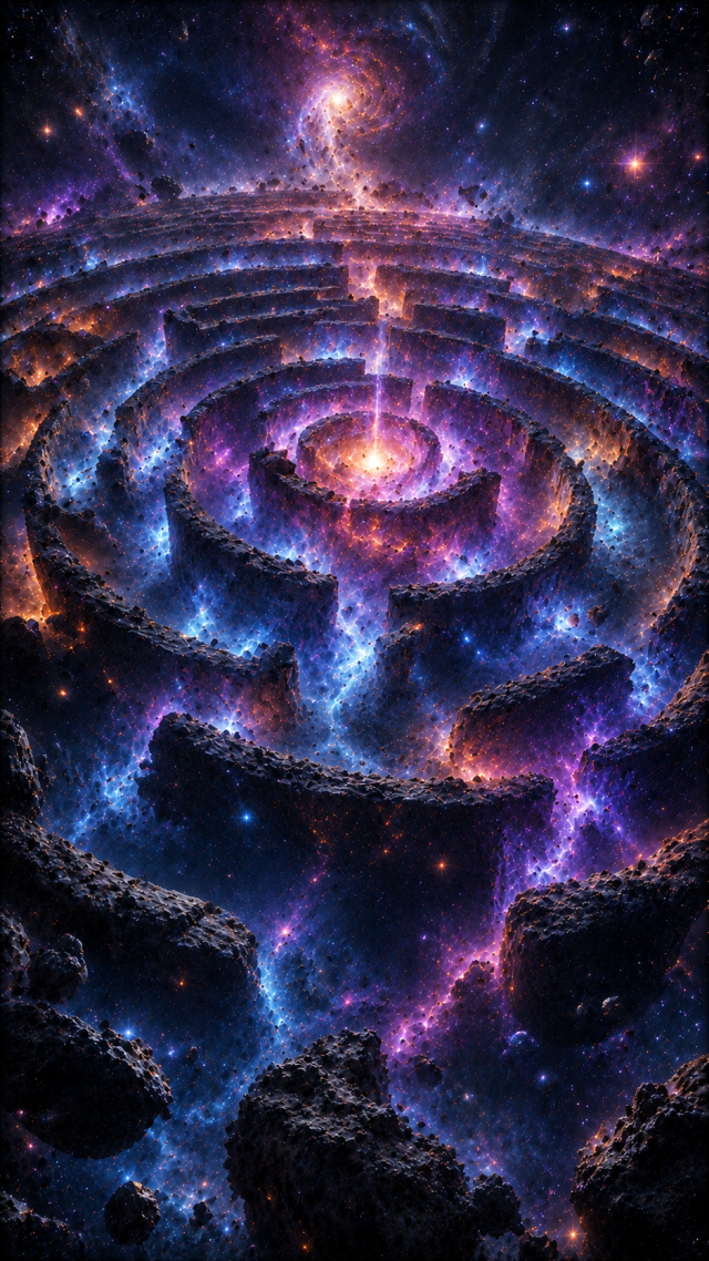 Purple Galaxy Labyrinth
