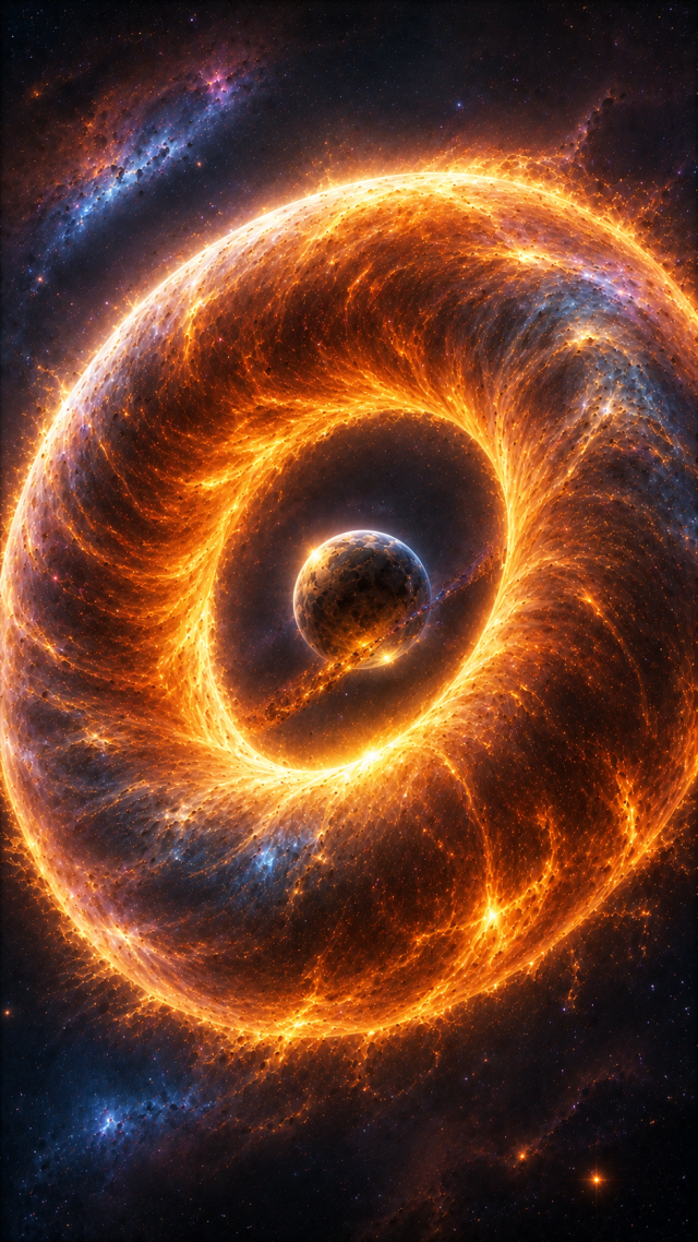 Orange Black Hole Ring
