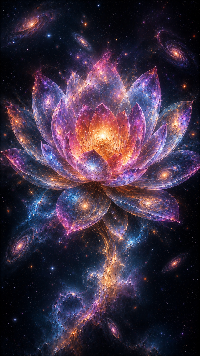 Crystal Lotus in Space