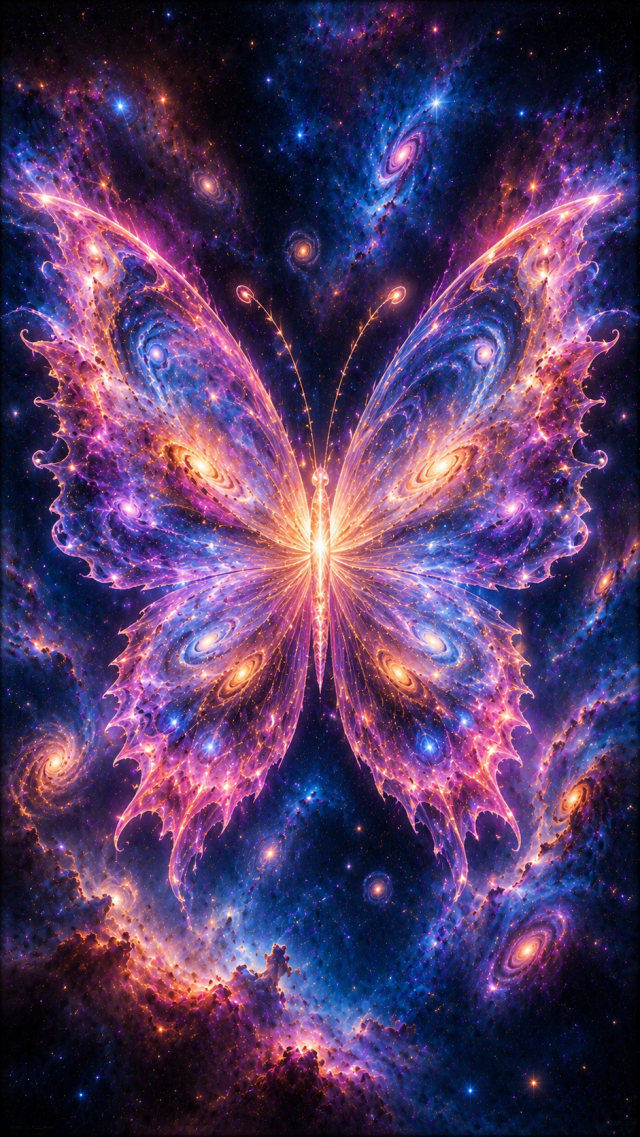 Bright Cosmic Butterfly