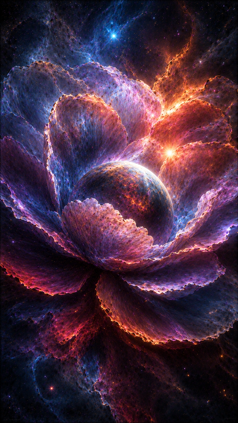 Pink Cosmic Flower