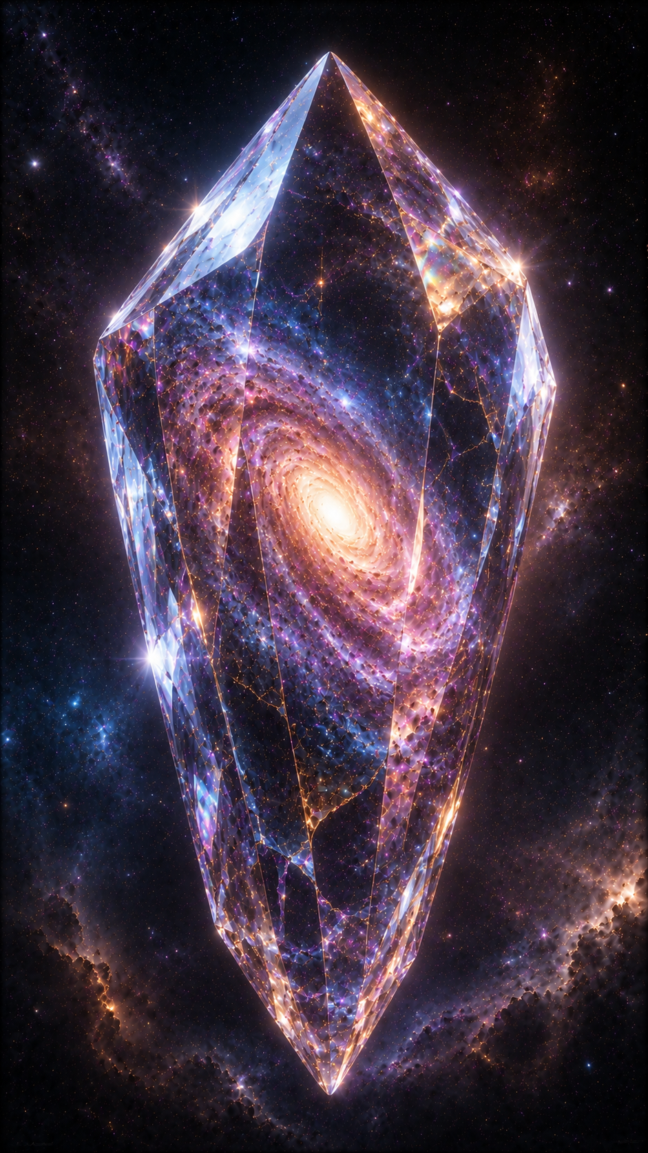 Diamond Crystal Holding Galaxy