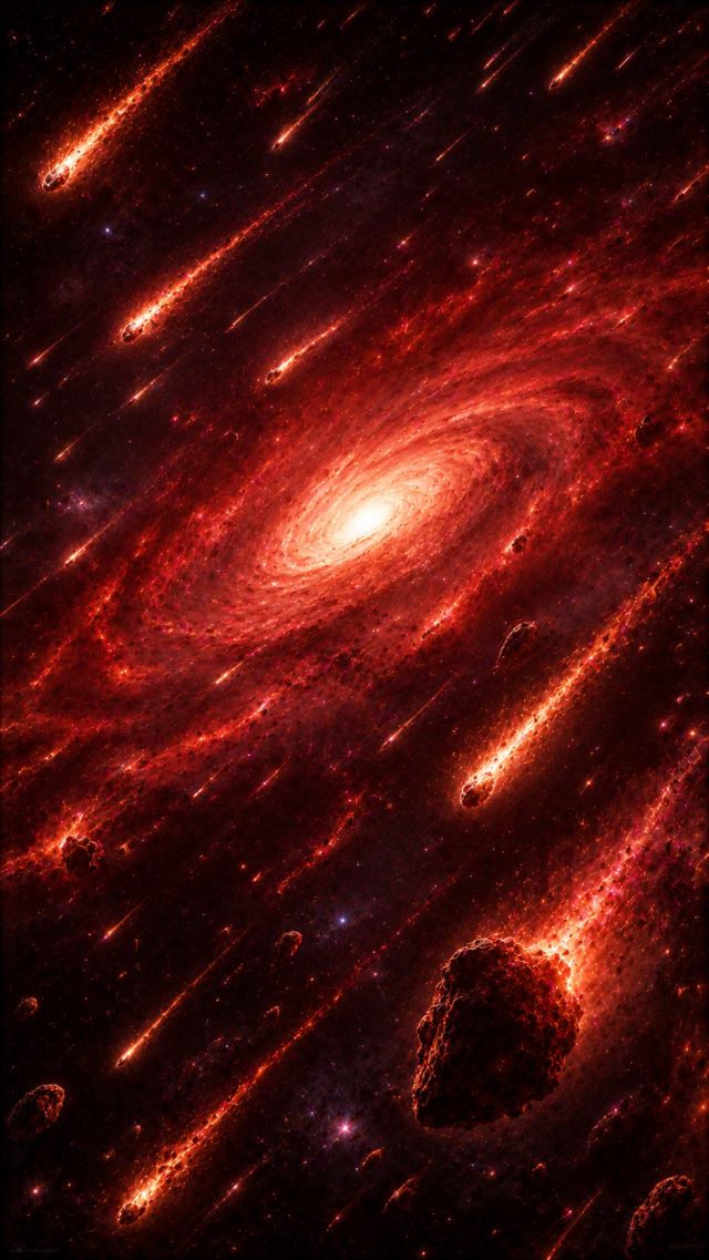 Red Meteor Shower Galaxy