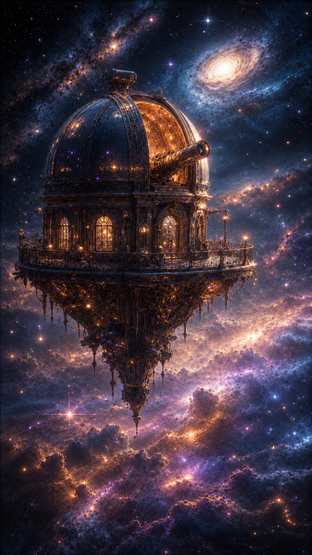 Floating Observatory in Nebula