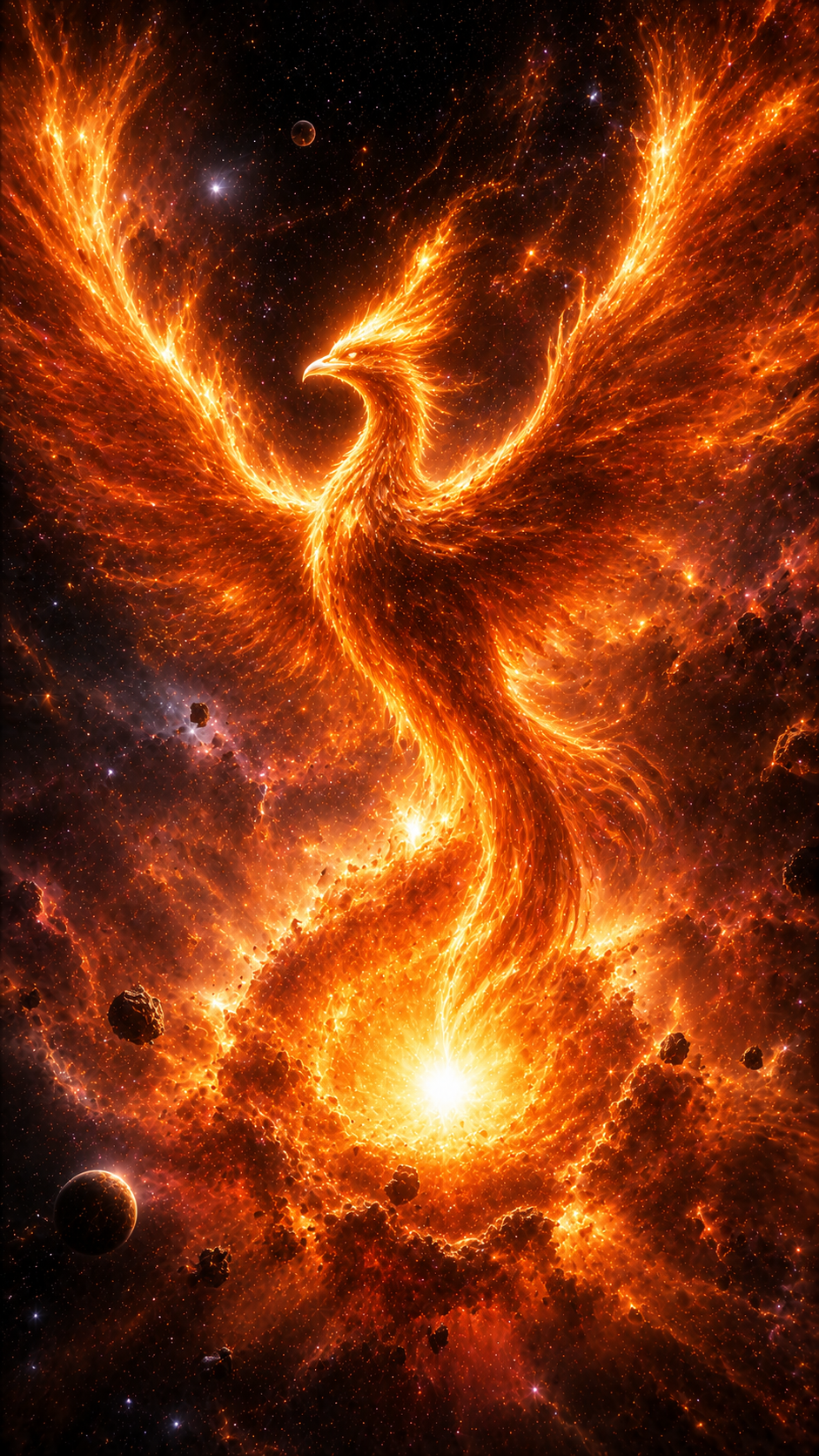 Orange Phoenix Nebula
