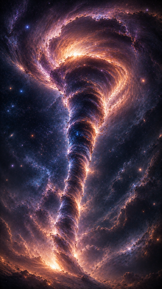 Cosmic Tornado Funnel