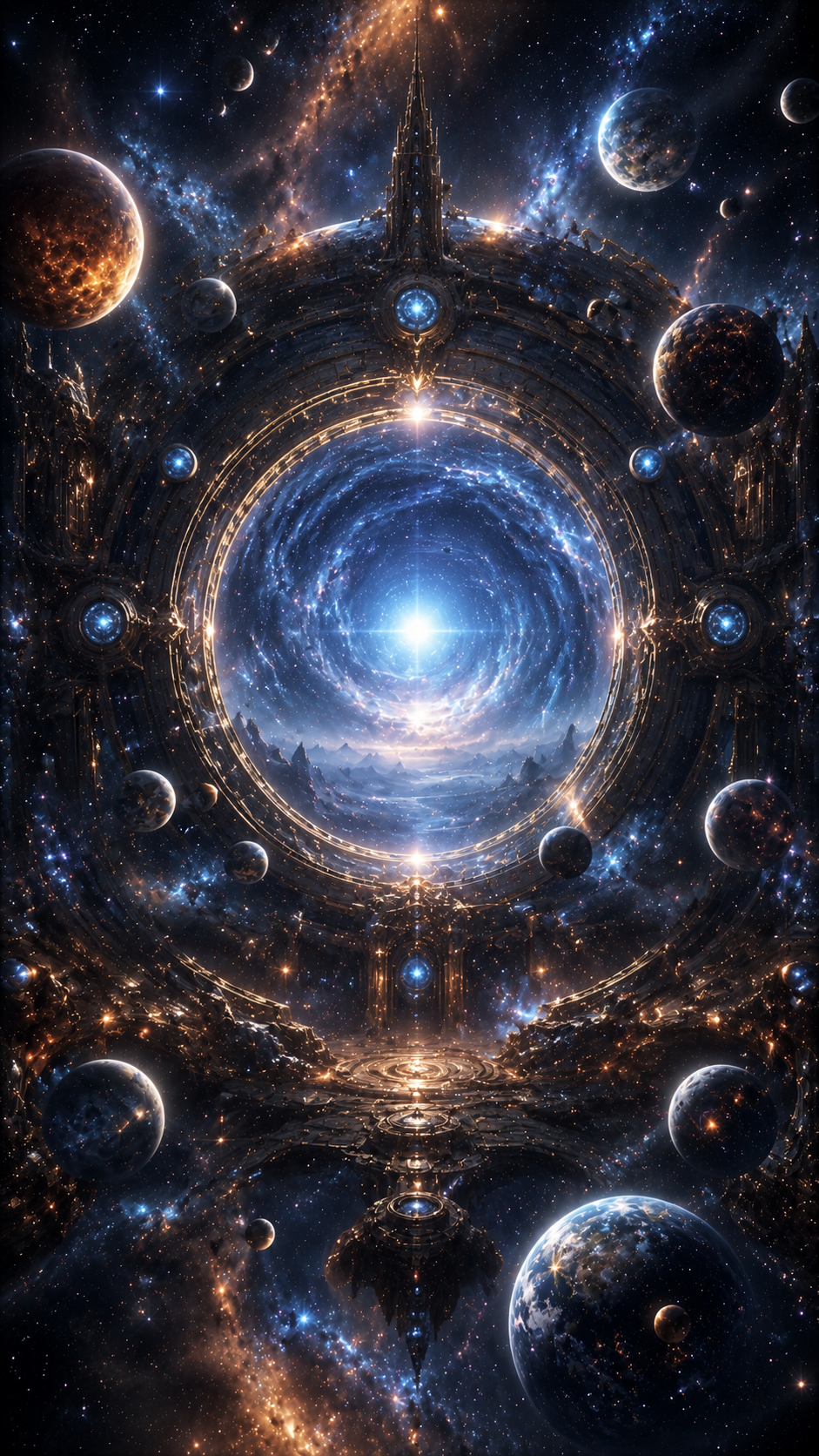 Orbital Gateway with Blue Core