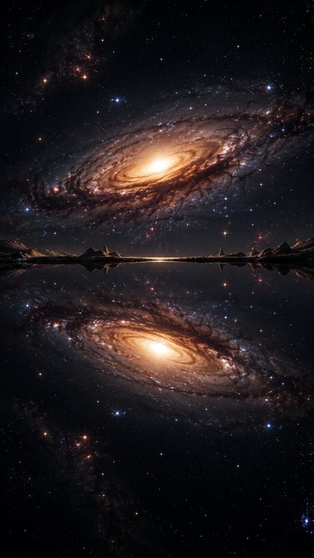 Twin Galaxy Reflection over Water