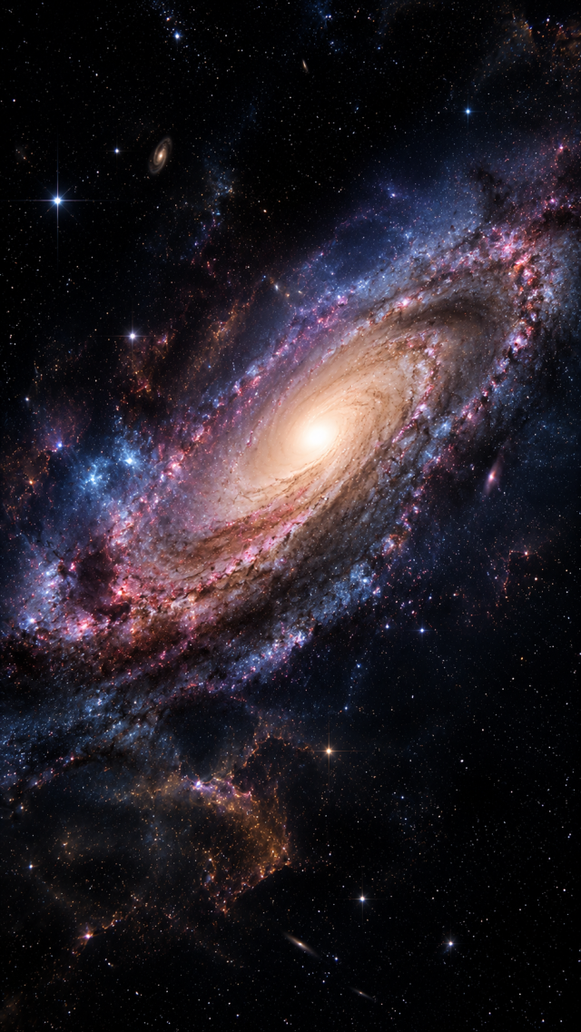 Large Spiral Galaxy Close View