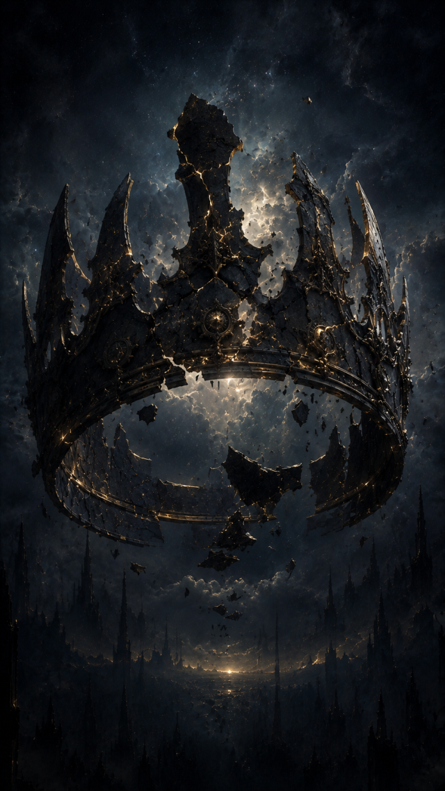 Broken Crown above Dark Kingdom