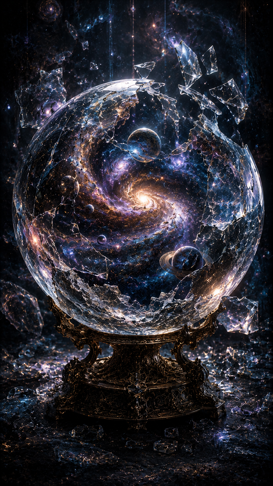 Crystal Galaxy Sphere