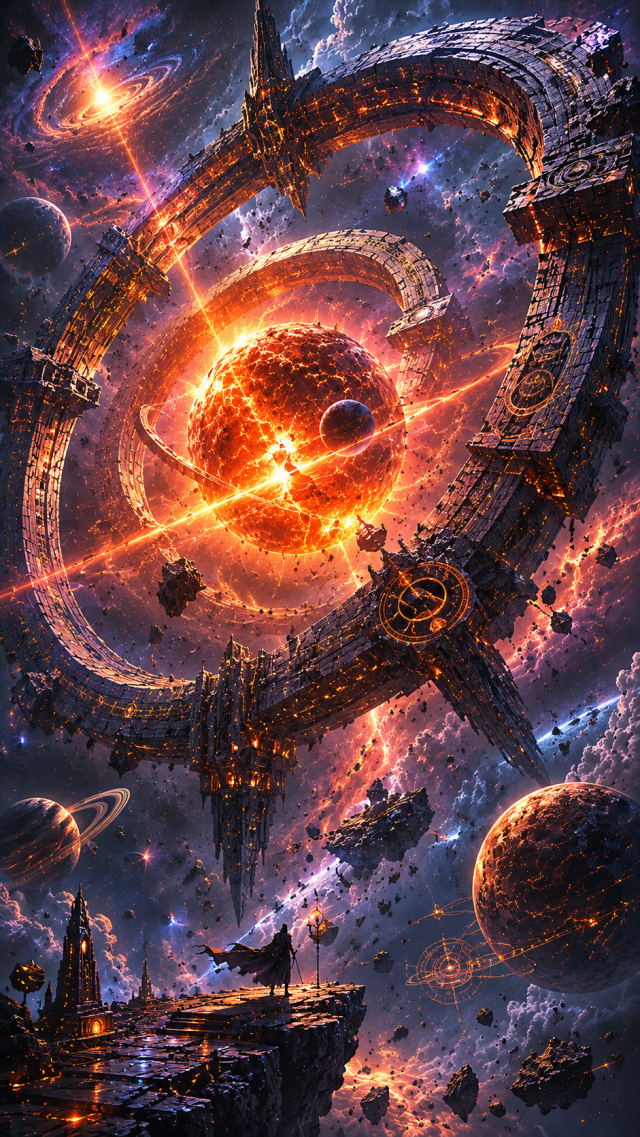 Orange Orbital Ring World