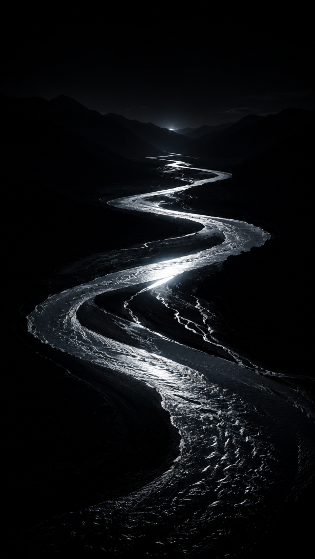 Silver River through Black Mountains