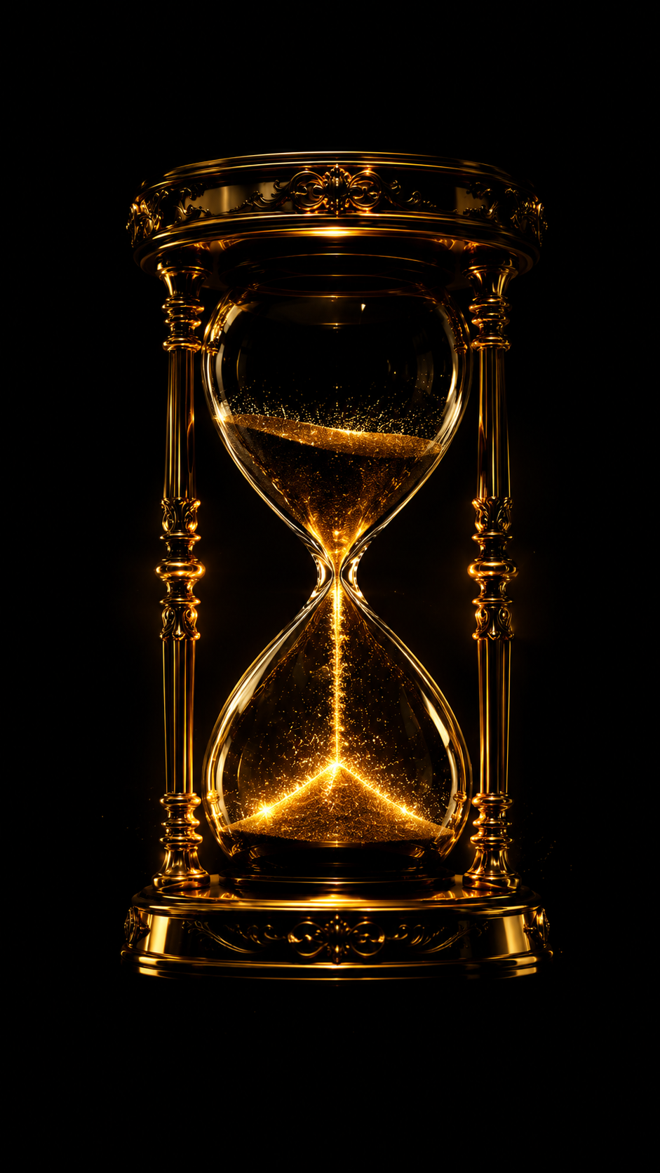Gold Cosmic Hourglass