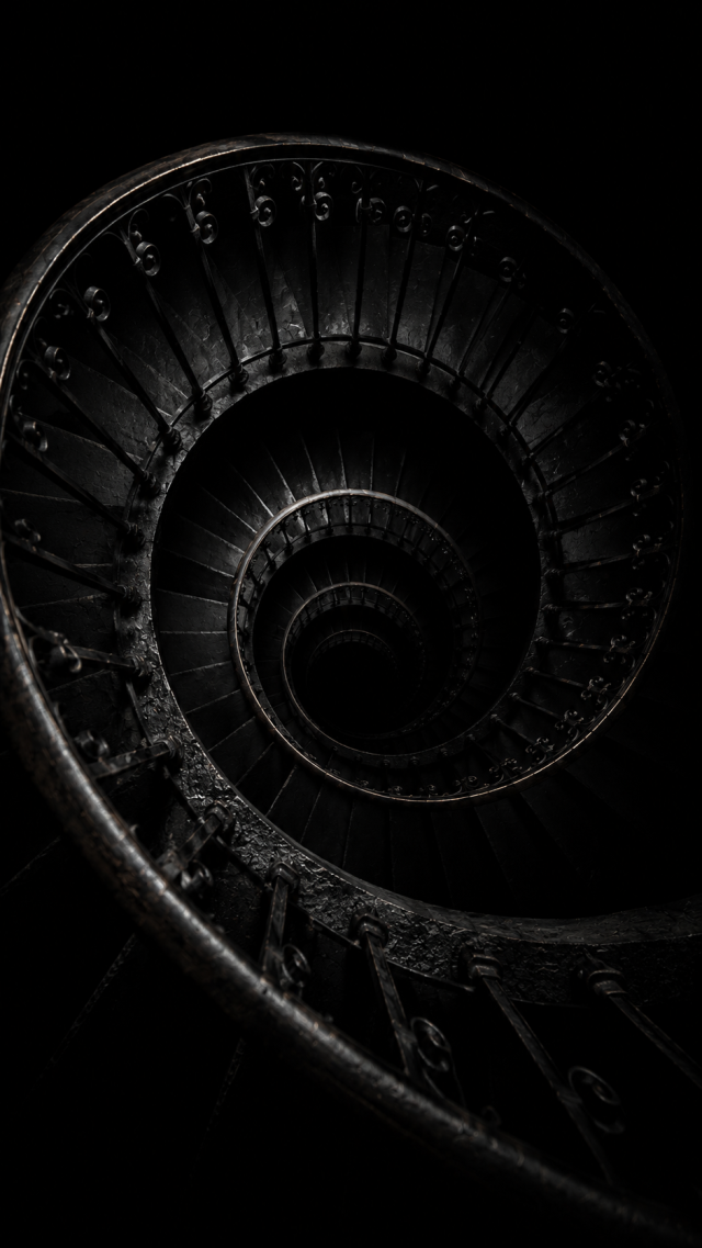Black Spiral Shell Macro
