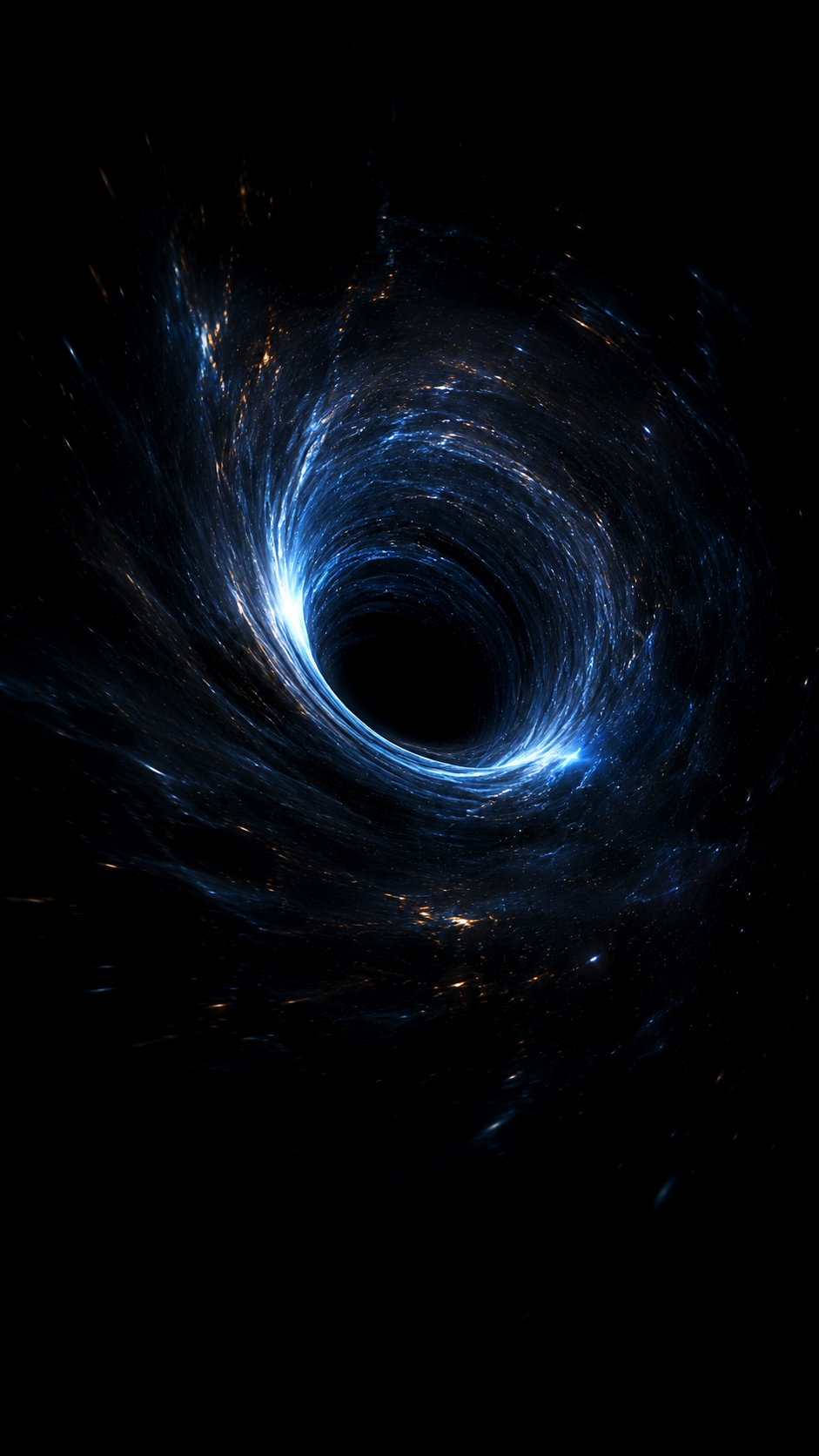 Blue Black Hole Vortex