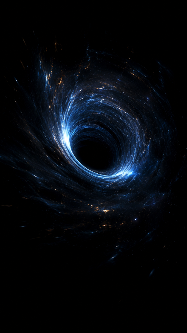 Blue Black Hole Vortex