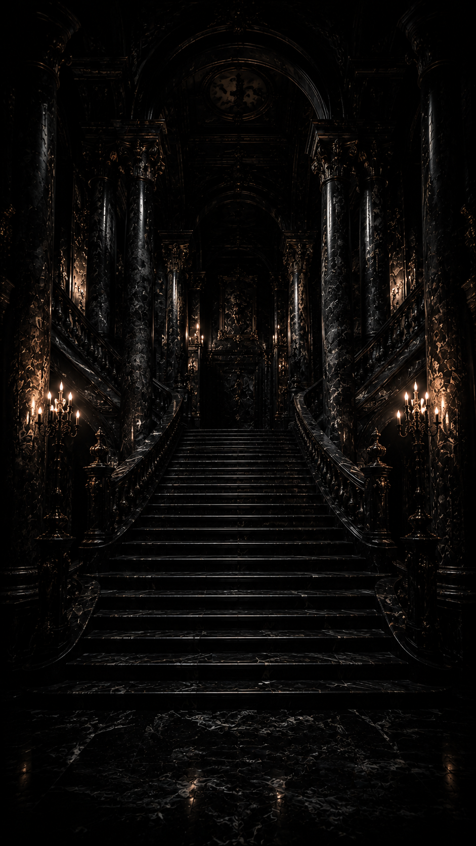 Dark Gothic Stairway
