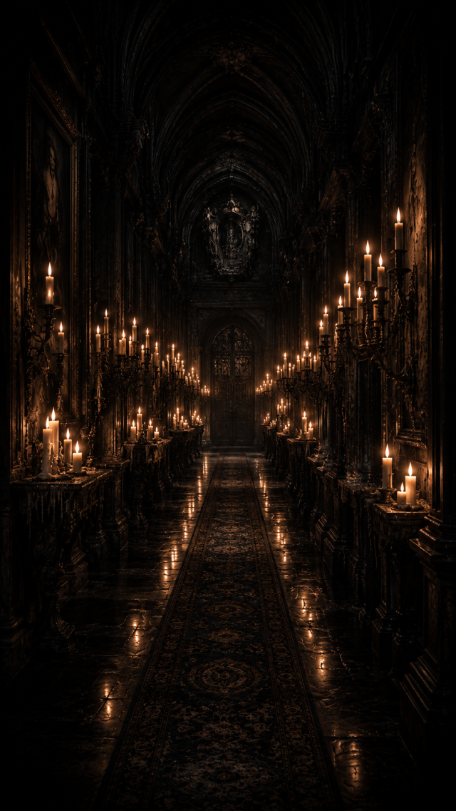 Candlelit Mirror Corridor