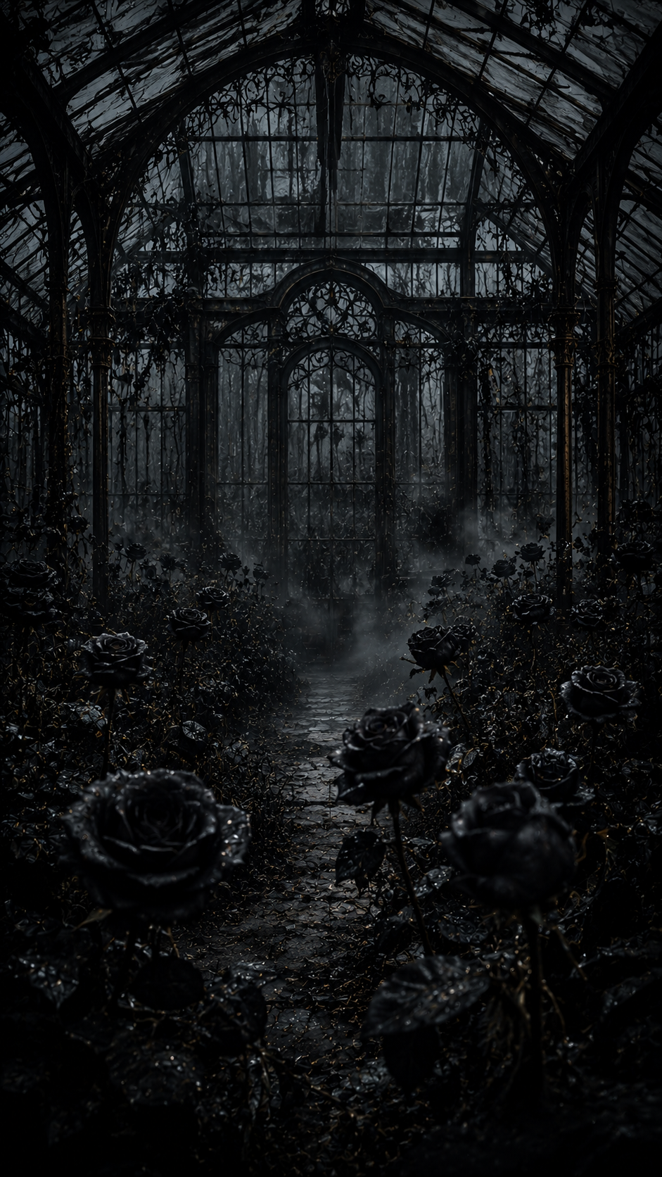 Black Greenhouse Garden