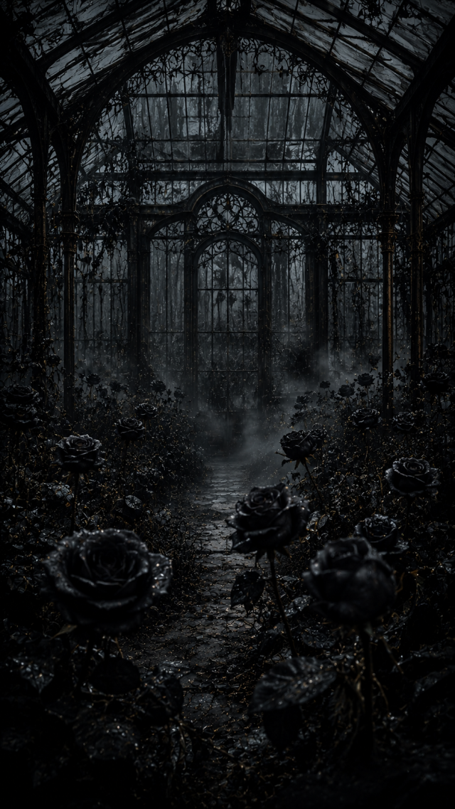 Black Greenhouse Garden